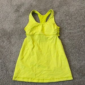 Lululemon Yellow Yoga Tank Top